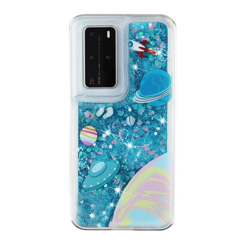 Skal Huawei P40 Pro Mobilskal Glitterutrymme