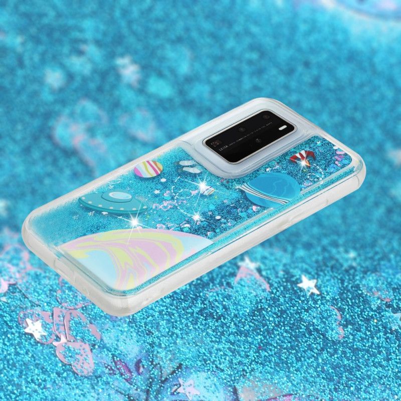 Skal Huawei P40 Pro Mobilskal Glitterutrymme