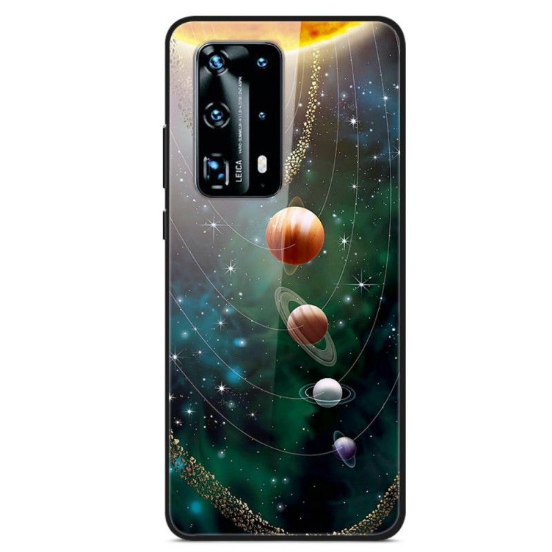 Skal Huawei P40 Pro Mobilskal Solsystemets Planethärdade Glas