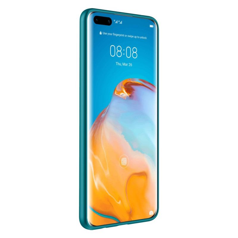 Skal Huawei P40 Pro Svart Färgläderstil