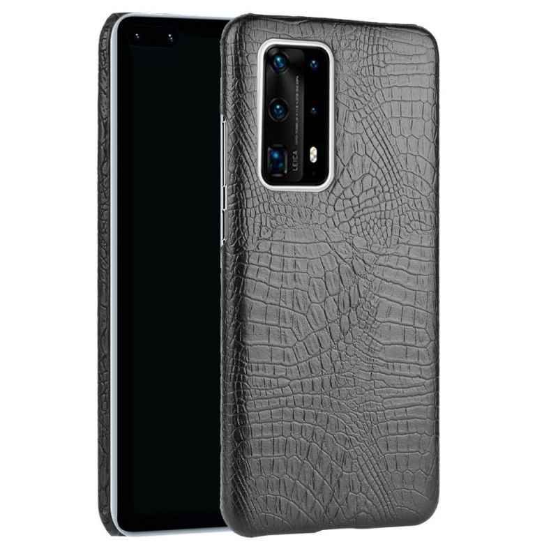 Skal Huawei P40 Pro Svart Krokodilhudeffekt