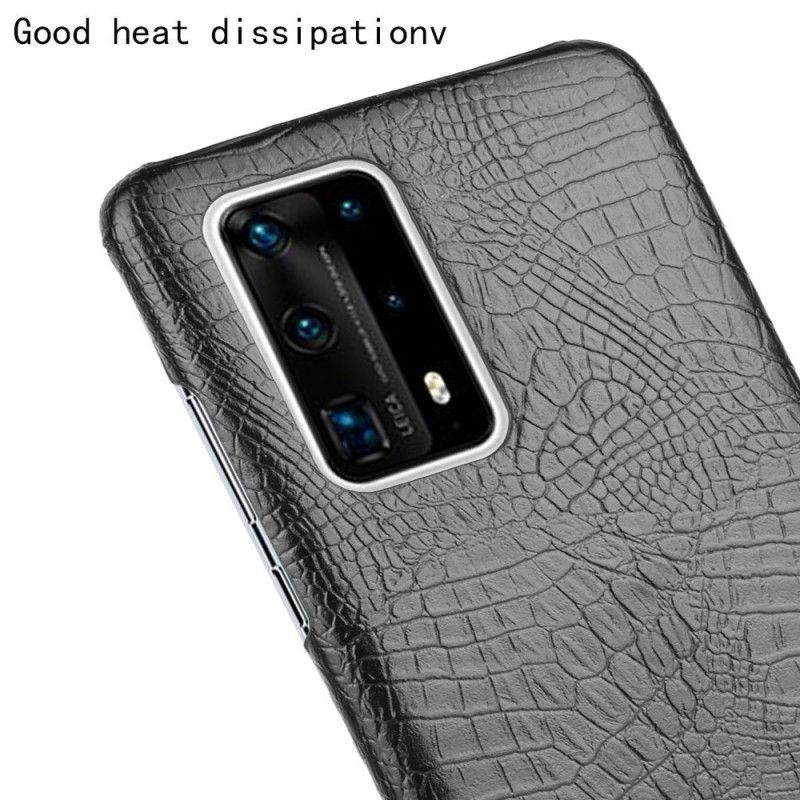 Skal Huawei P40 Pro Svart Krokodilhudeffekt