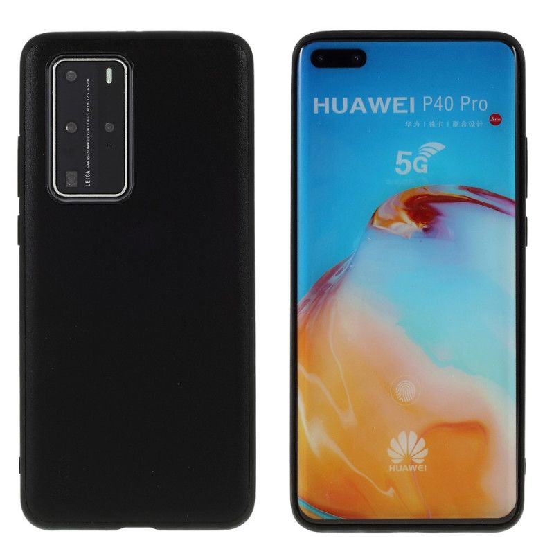 Skal Huawei P40 Pro Svart Läderstil På X-Nivå