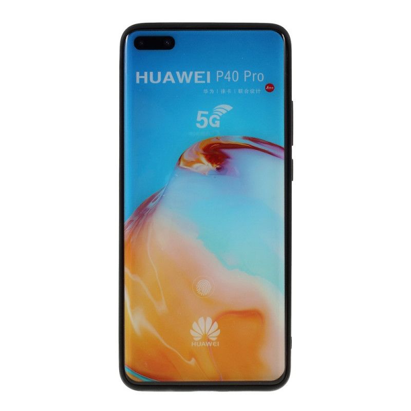 Skal Huawei P40 Pro Svart Läderstil På X-Nivå