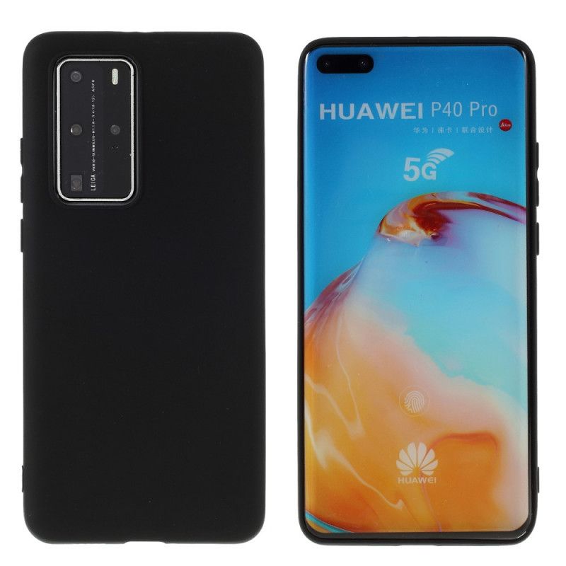 Skal Huawei P40 Pro Svart Mobilskal Frostat Silikon