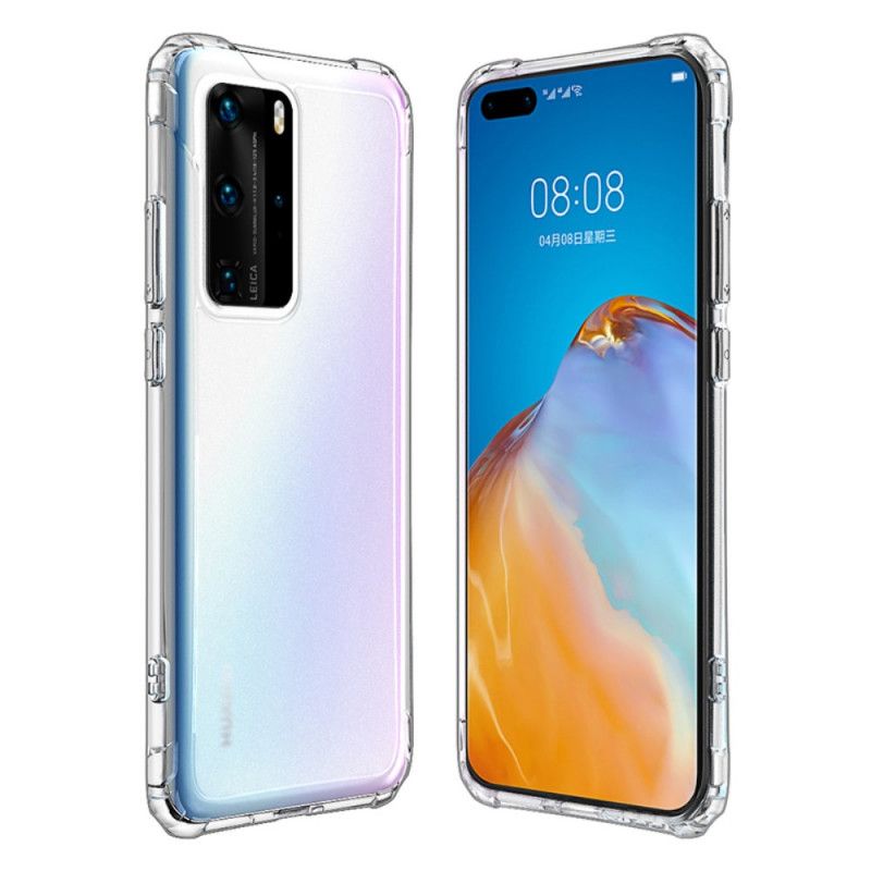 Skal Huawei P40 Pro Svart Transparent Matt Leeu-Design