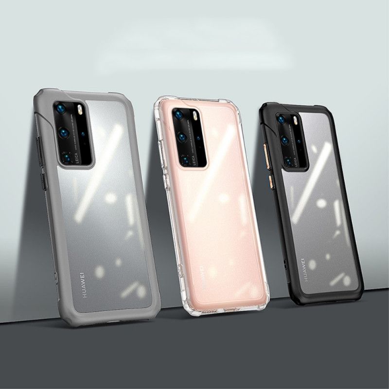 Skal Huawei P40 Pro Svart Transparent Matt Leeu-Design