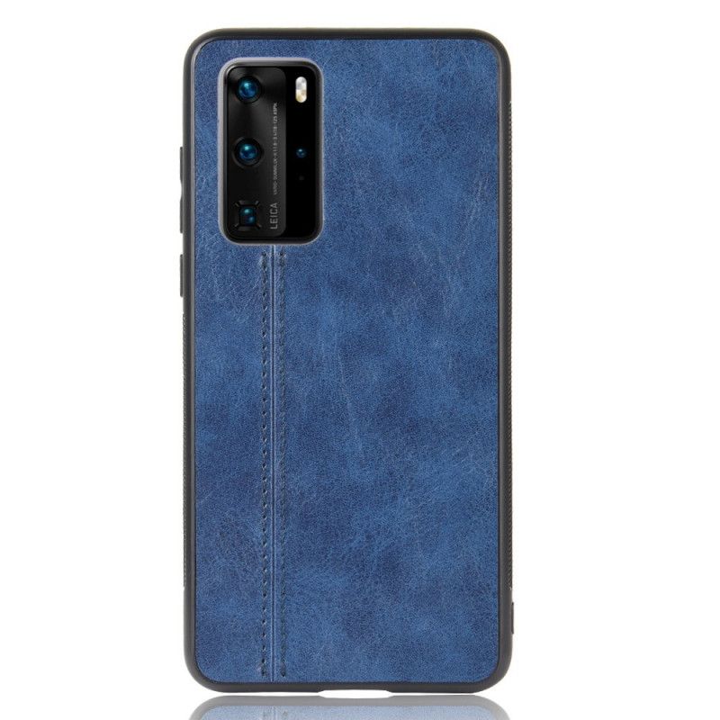 Skal Huawei P40 Pro Sydd Lädereffekt