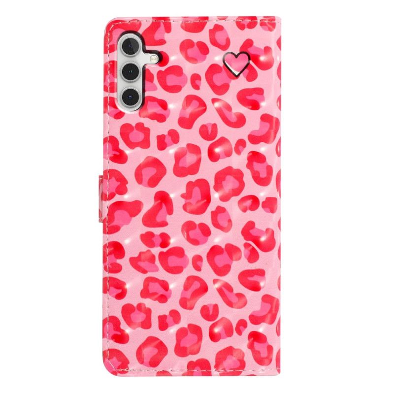 Fodral För Samsung Galaxy A16 5g Rosa Leopard