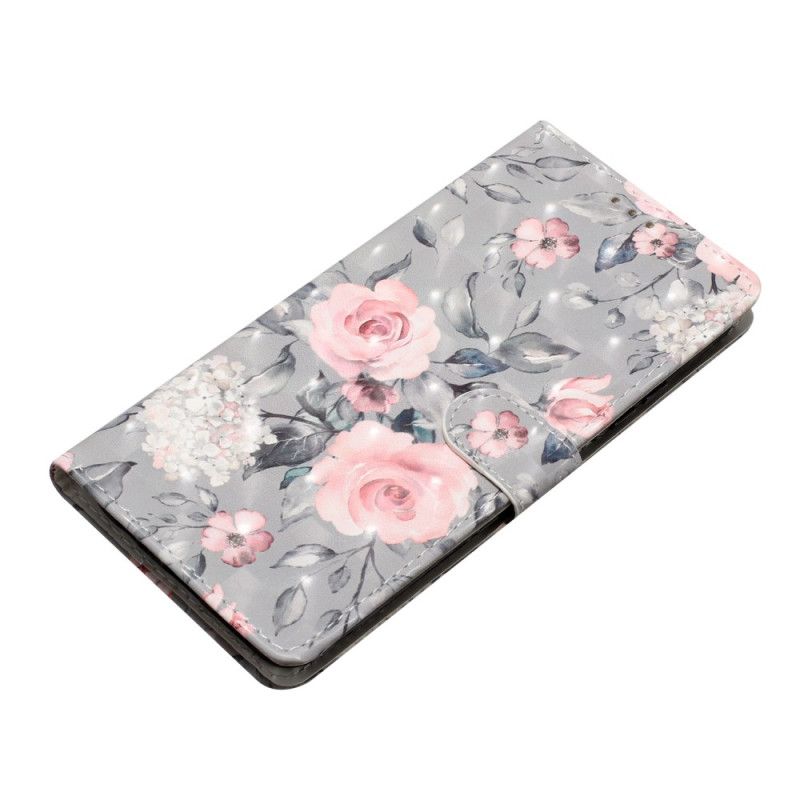 Fodral Samsung Galaxy A16 5g Rosa Blommor Mönster