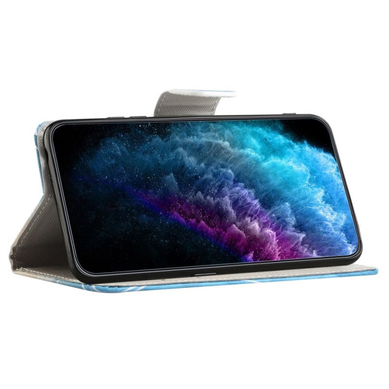 Läderfodral Samsung Galaxy A16 5g Telefonfodral Mousserande Fjärilar