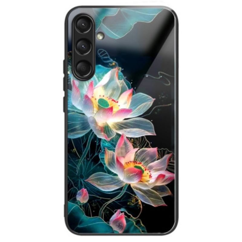 Skal Samsung Galaxy A16 5g Telefonfodral Blommor I Härdat Glas