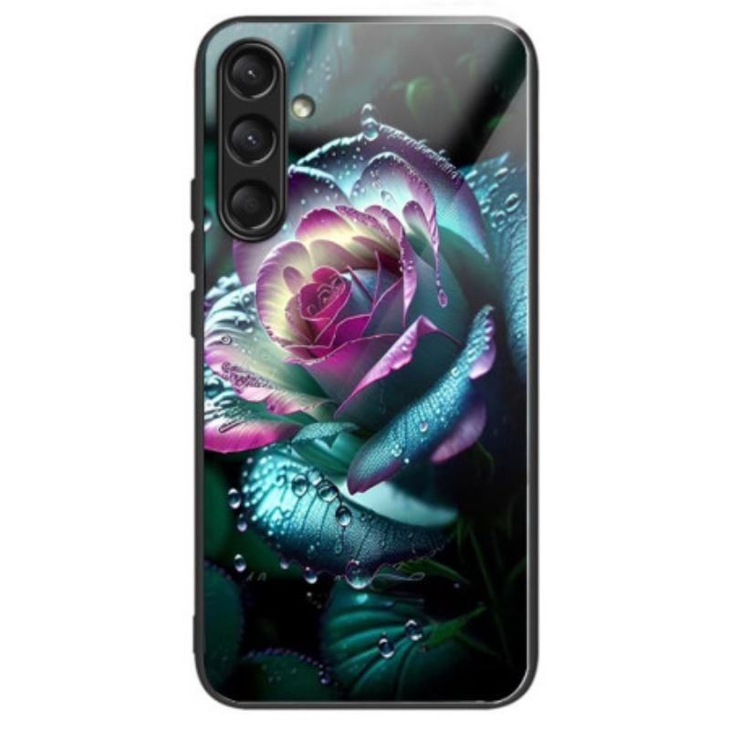 Skal Samsung Galaxy A16 5g Telefonfodral Rosa Härdat Glas