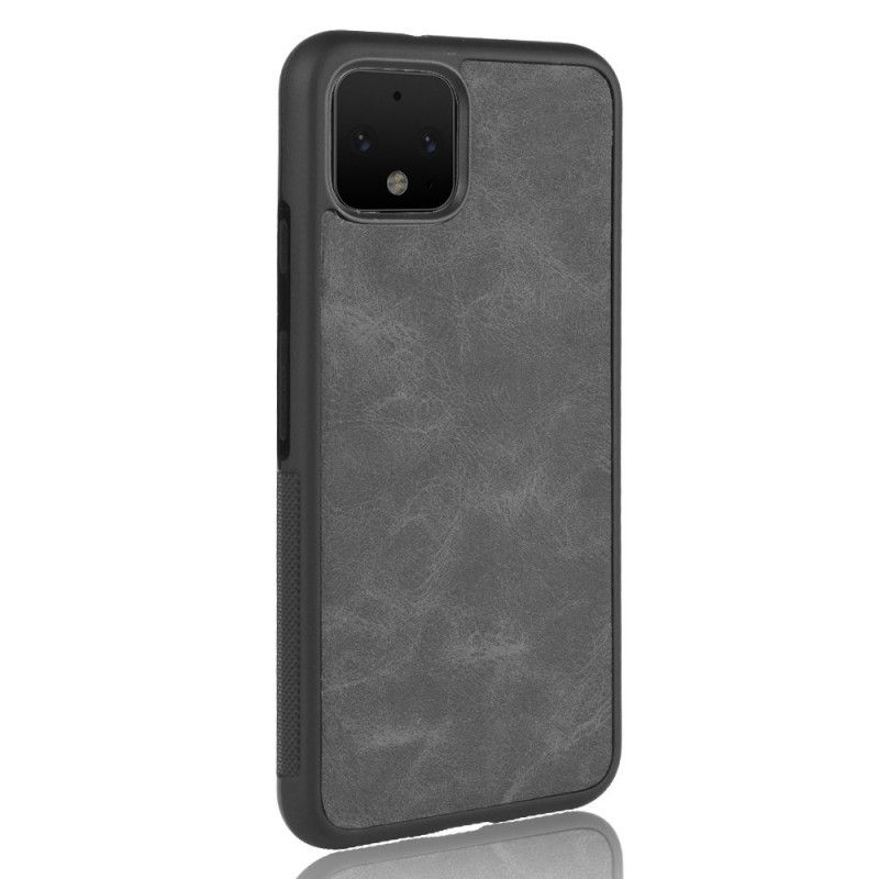 Skal Google Pixel 4 Grå Vintage Look Lädereffekt