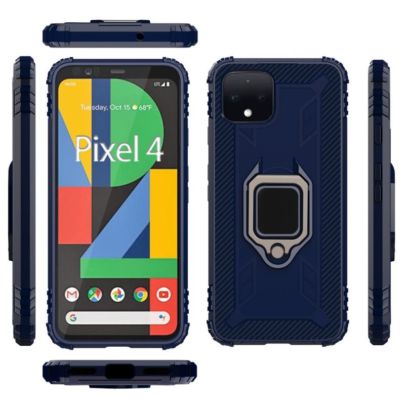 Skal Google Pixel 4 Svart Ring Och Kolfiber