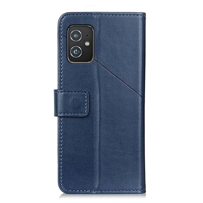 Läderfodral Asus Zenfone 8 Telefonfodral Rivet X Design