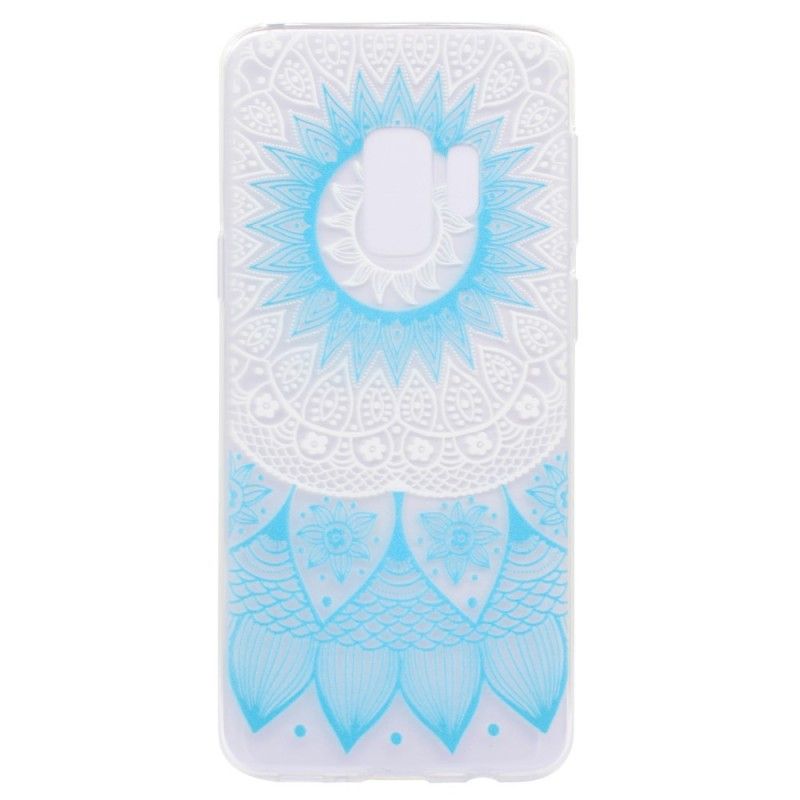 Skal för Samsung Galaxy S9 Plus Rosa Transparent Färgglad Mandala