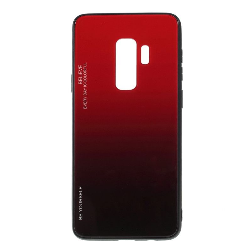Skal Samsung Galaxy S9 Plus Röd Galvaniserad Färg