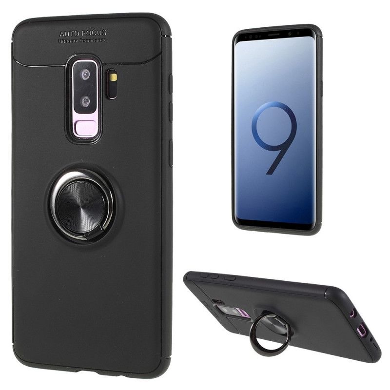 Skal Samsung Galaxy S9 Plus Svart Magnetisk Stödring