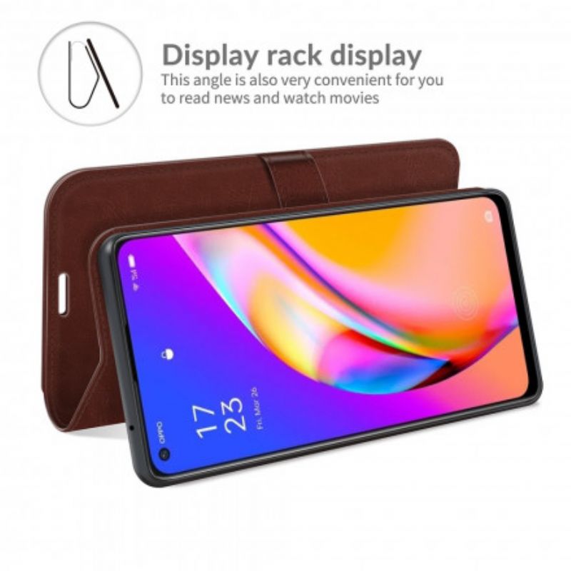 Fodral Oppo A94 5g Faux Leather Ultra