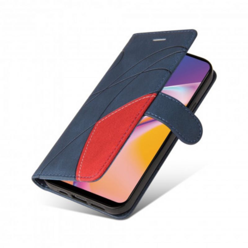 Fodral Oppo A94 5g Signatur Tvåfärgat Konstläder