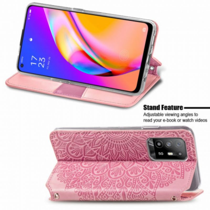 Folio-fodral För Oppo A94 5g Mandala