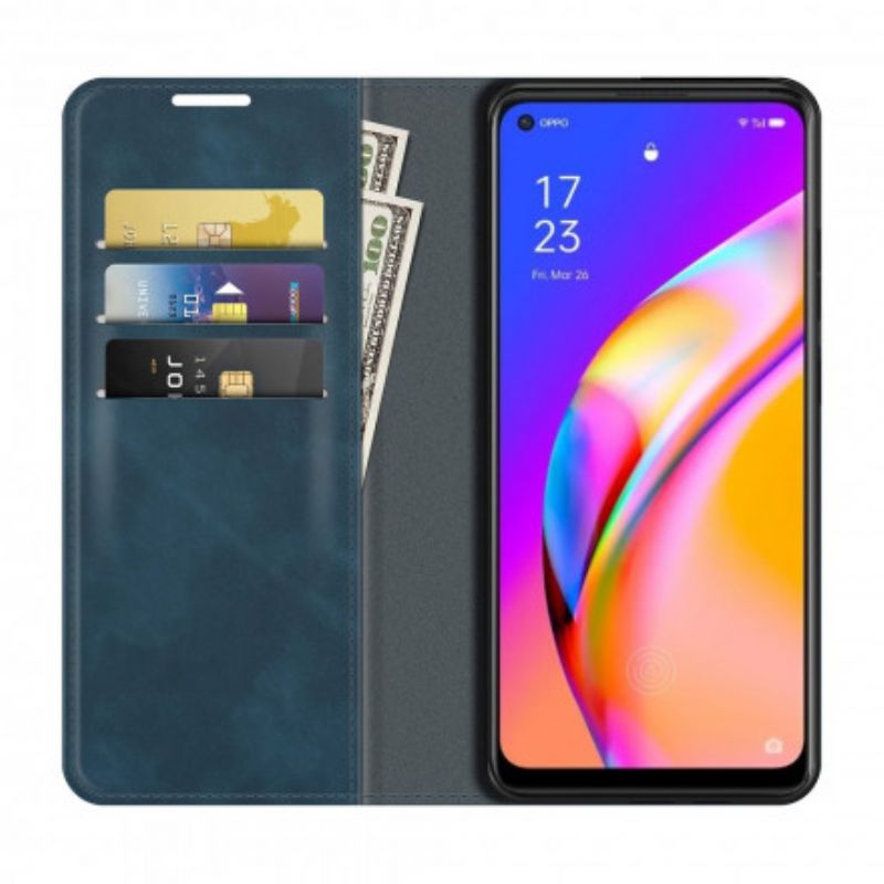 Folio-fodral Oppo A94 5g Mjuk Lädereffekt