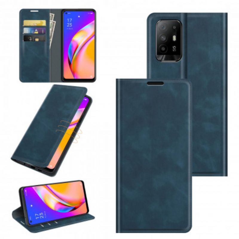 Folio-fodral Oppo A94 5g Mjuk Lädereffekt