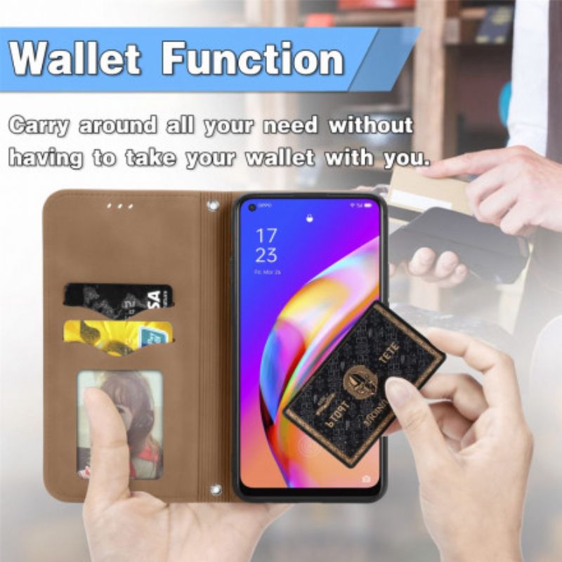 Folio-fodral Oppo A94 5g Skin-touch