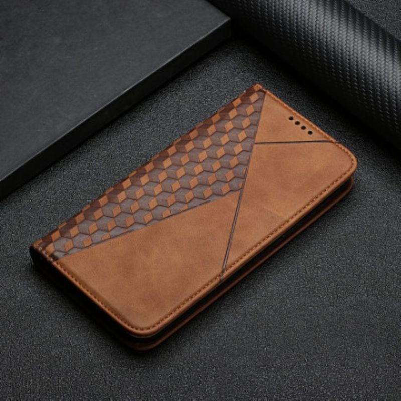 Folio-fodral Oppo A94 5g Skin-touch Cubic Style