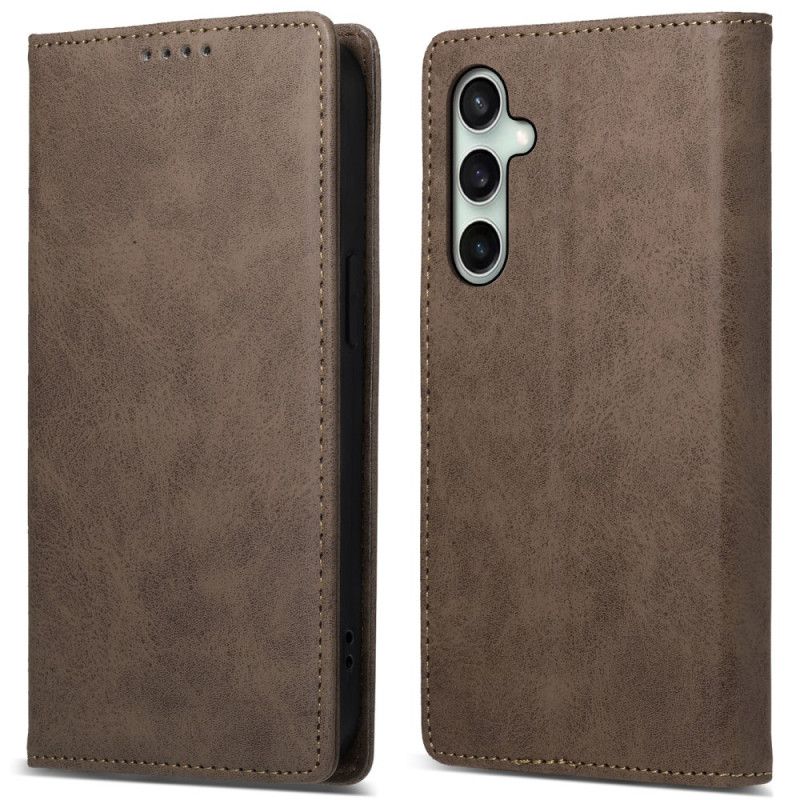 Folio-fodral Samsung Galaxy S24 Fe Telefonfodral Retro Effect Case Rfid Blocking Technology