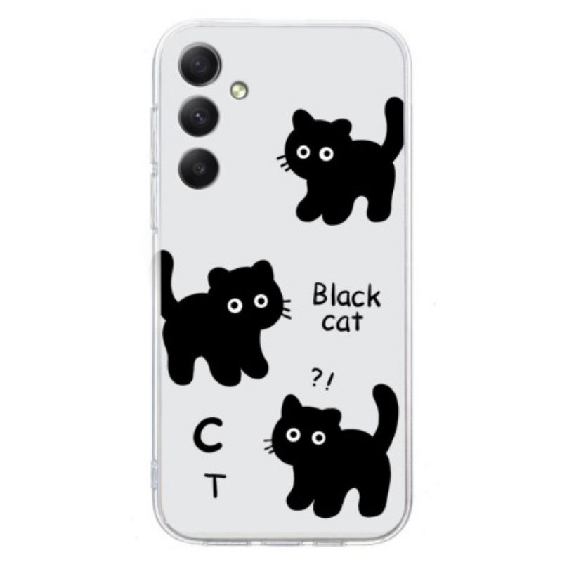 Skal Samsung Galaxy S24 Fe Svart Katt