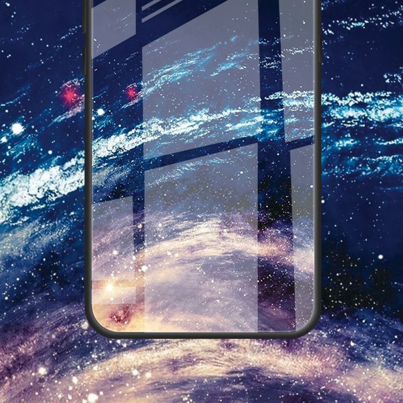 Skal Samsung Galaxy S24 Fe Telefonfodral Vit Planet Härdat Glas