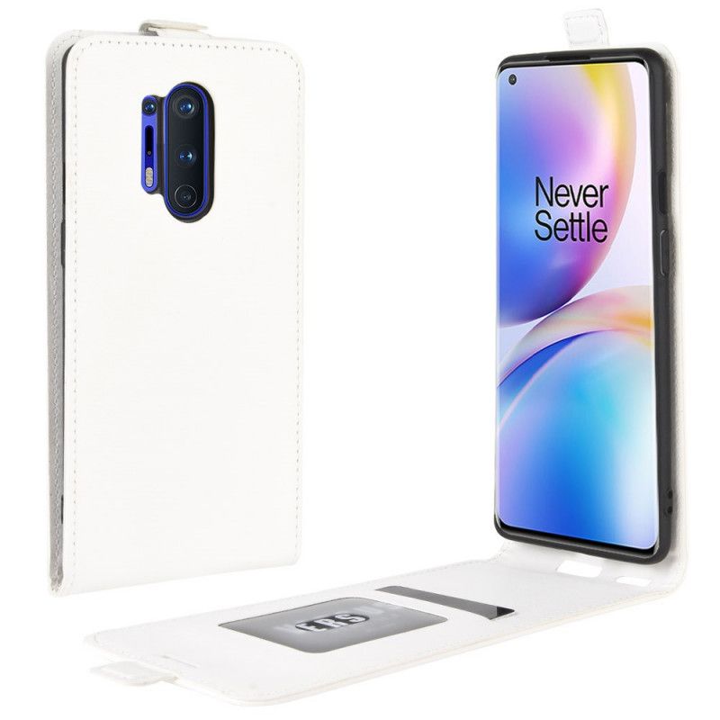 Läderfodral OnePlus 8 Pro Svart Mobilskal Vikbar