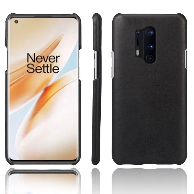 Skal OnePlus 8 Pro Svart Mobilskal Ksq Lädereffekt