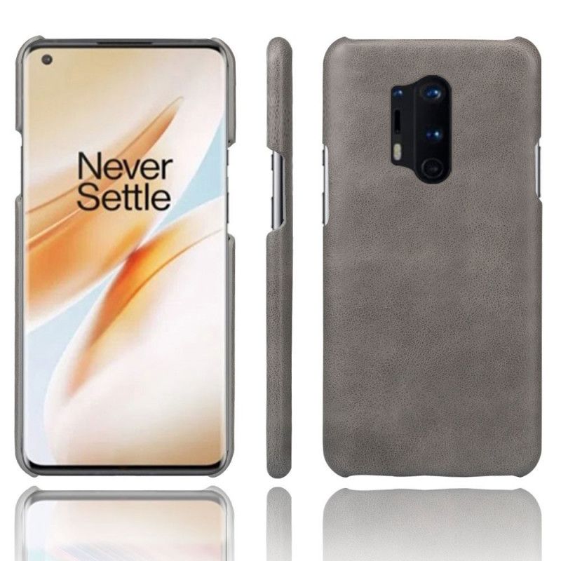 Skal OnePlus 8 Pro Svart Mobilskal Ksq Lädereffekt