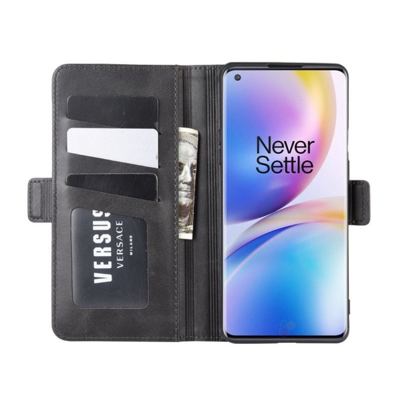 Skyddsfodral OnePlus 8 Pro Svart Dubbel Klaff