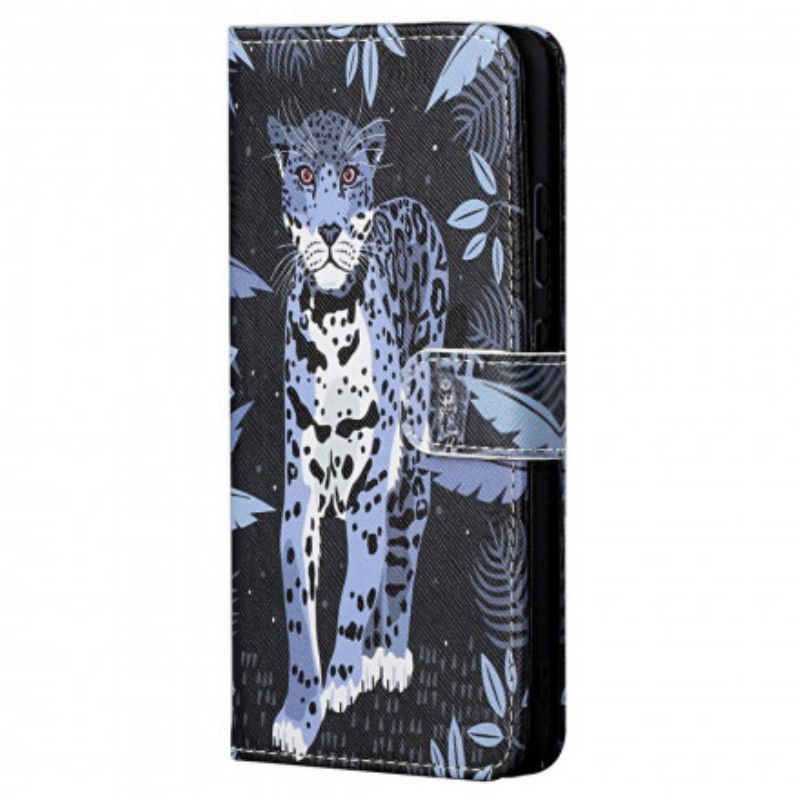 Fodral Motorola Edge 20 Pro Leopard Strappy