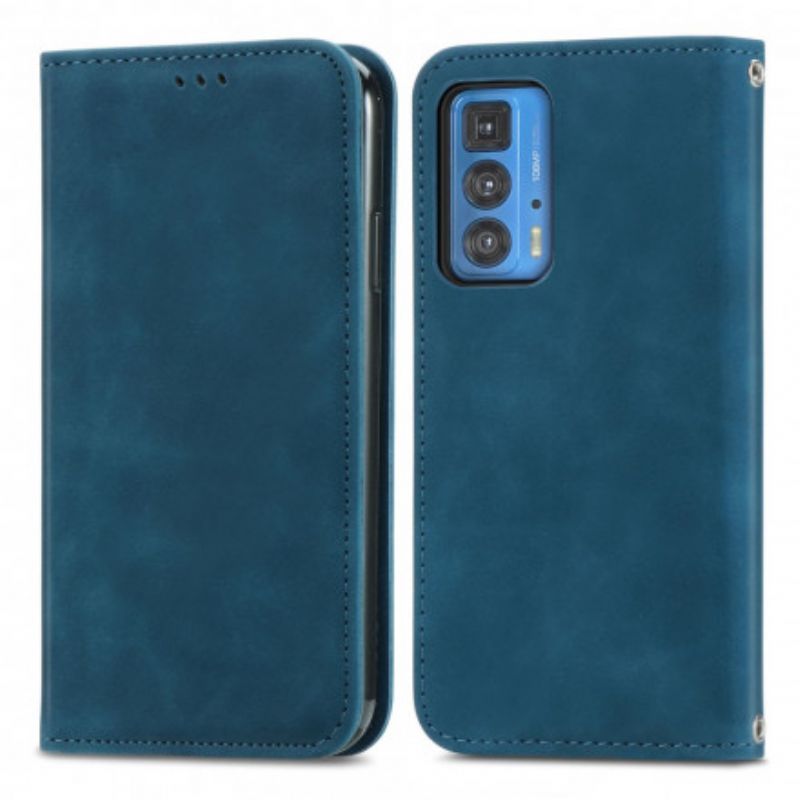 Folio-fodral Motorola Edge 20 Pro Skin-touch