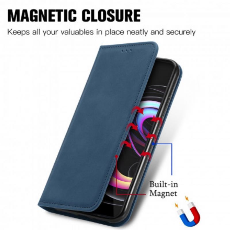 Folio-fodral Motorola Edge 20 Pro Skin-touch