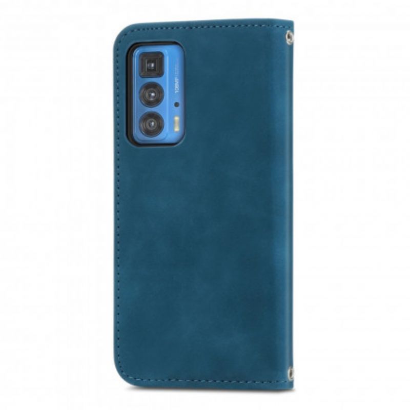 Folio-fodral Motorola Edge 20 Pro Skin-touch