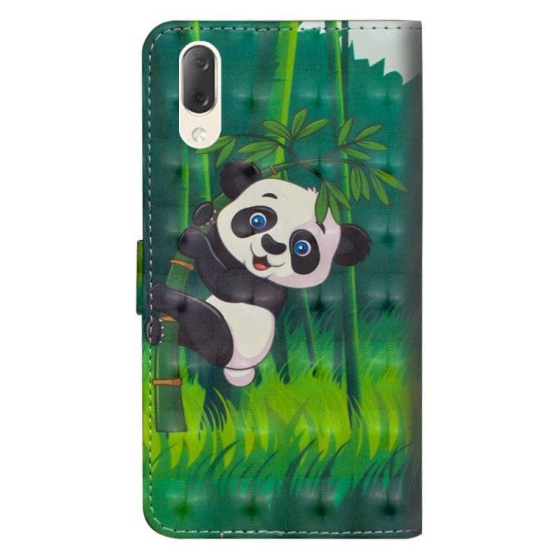 Läderfodral Sony Xperia L3 Mobilskal Panda Och Bambu