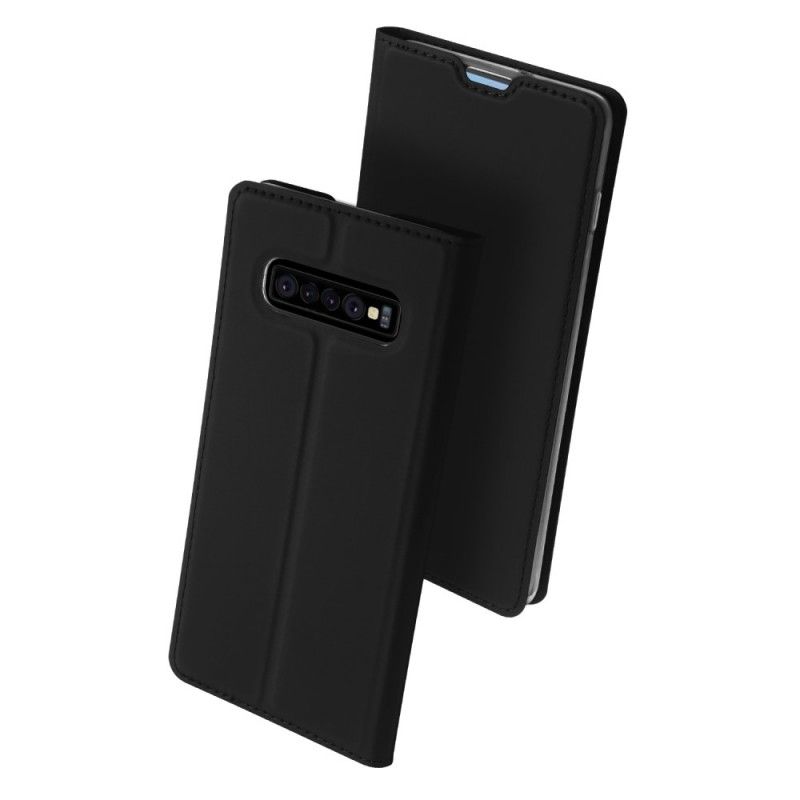 Folio-fodral Samsung Galaxy S10 Plus Svart Förstklassig Serie