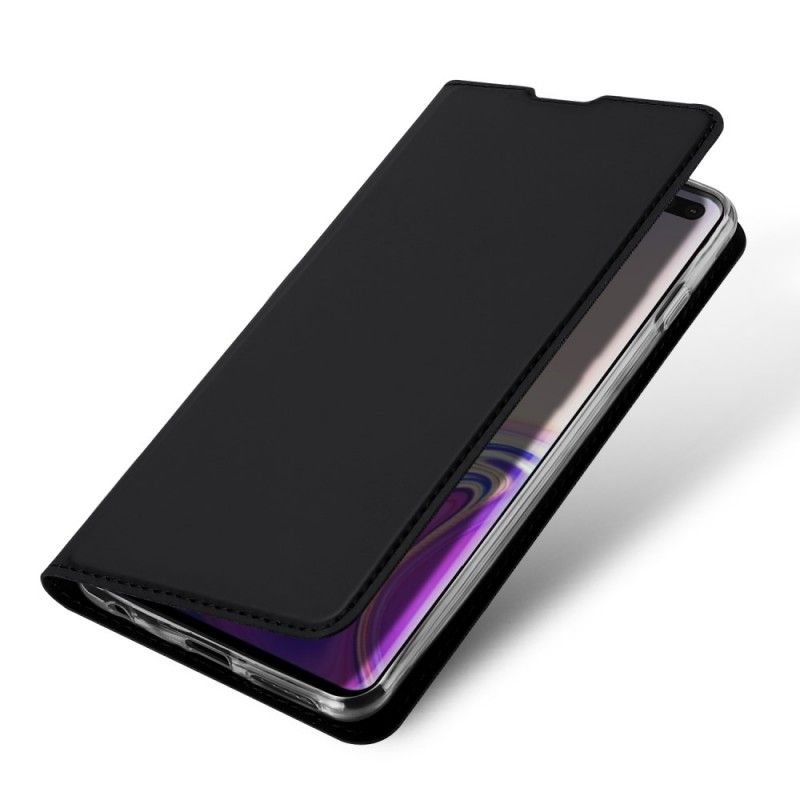 Folio-fodral Samsung Galaxy S10 Plus Svart Förstklassig Serie