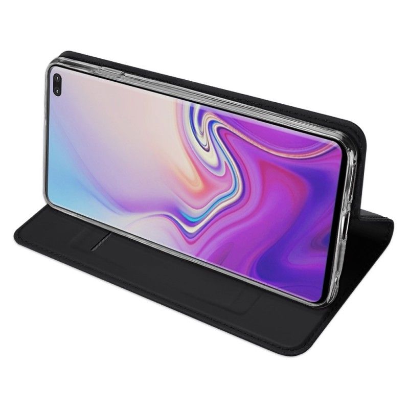 Folio-fodral Samsung Galaxy S10 Plus Svart Förstklassig Serie