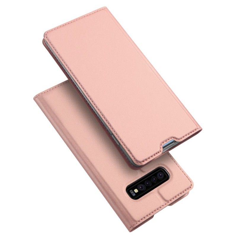 Folio-fodral Samsung Galaxy S10 Plus Svart Förstklassig Serie