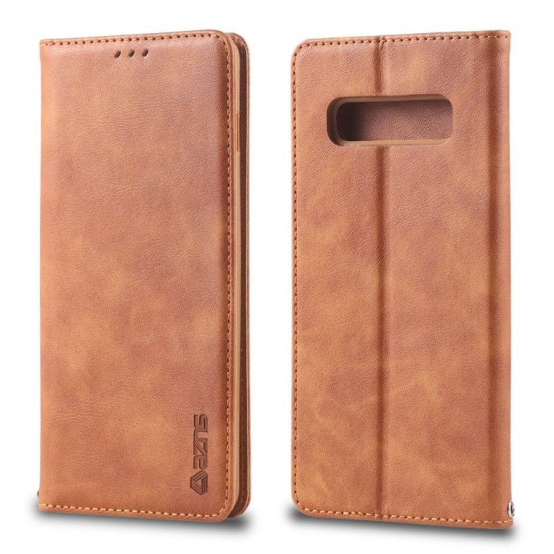 Folio-fodral Samsung Galaxy S10 Plus Svart Retro Azns