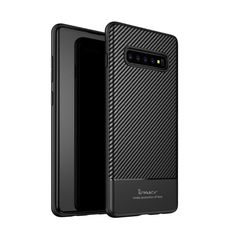 Skal för Samsung Galaxy S10 Plus Svart Ipaky Kolfiber