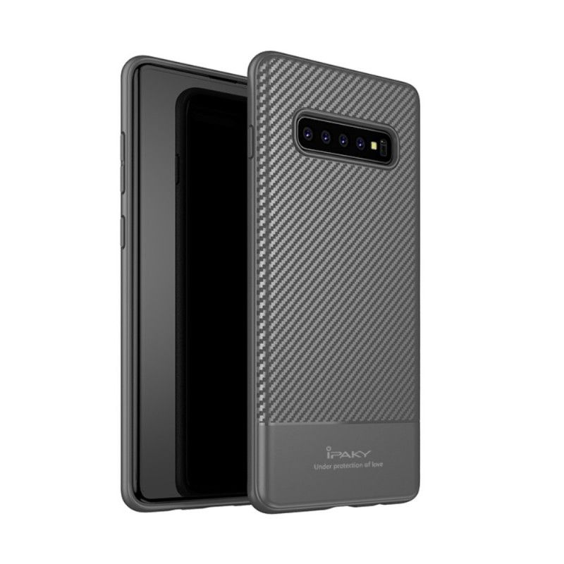 Skal för Samsung Galaxy S10 Plus Svart Ipaky Kolfiber