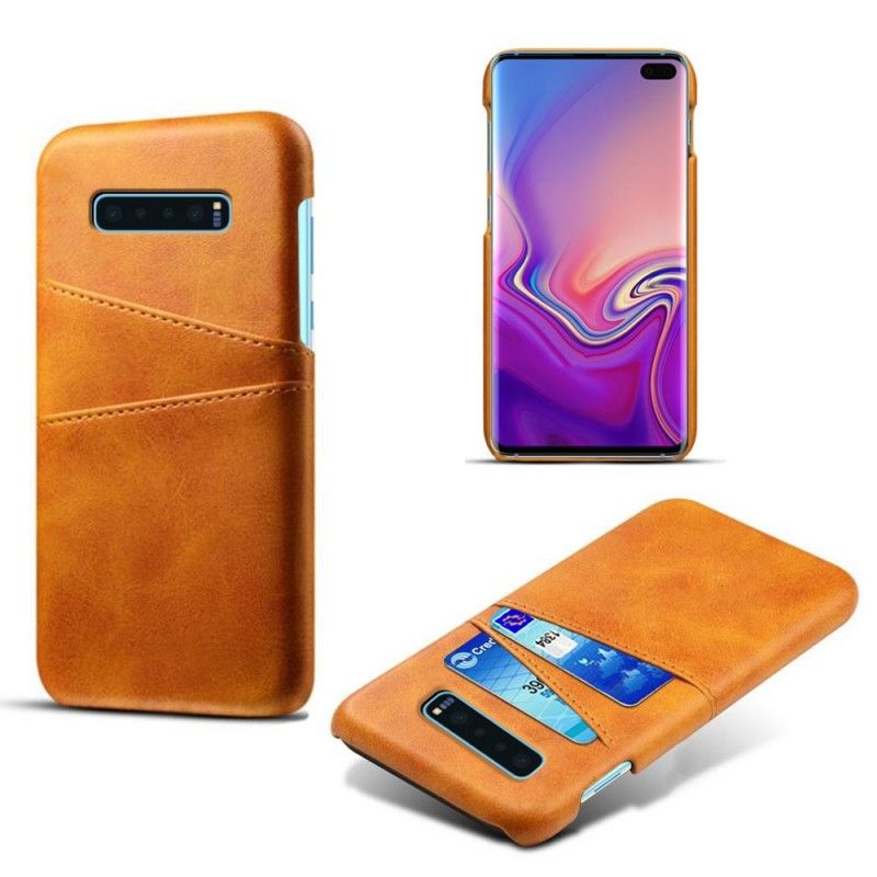 Skal för Samsung Galaxy S10 Plus Svart Korthållare